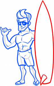 Surfer zeichnen lernen 11