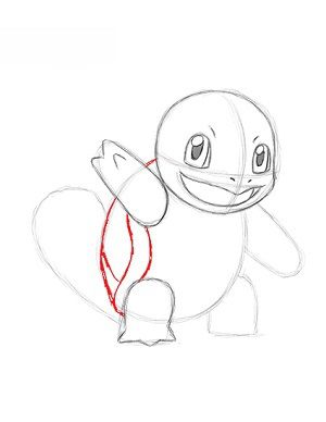 Pokemon – Squirtle zeichnen 15
