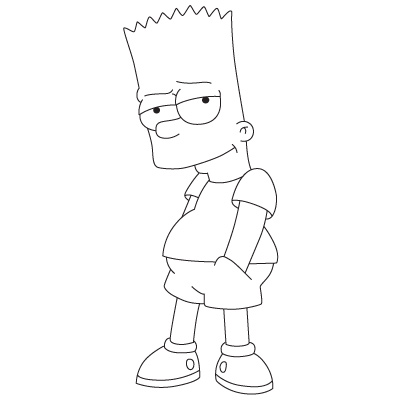Bart Simpson zeichnen 13