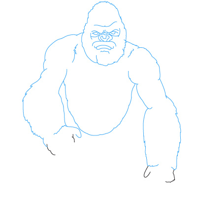 King Kong zeichnen 9