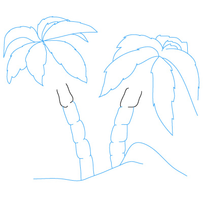 Palmen zeichnen 11