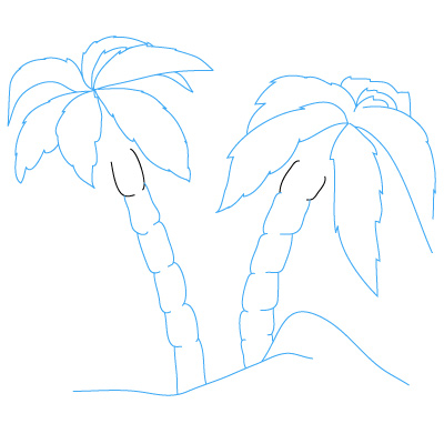 Palmen zeichnen 12