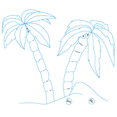 Palmen zeichnen 16