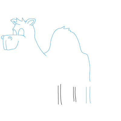 Kamel zeichnen 13