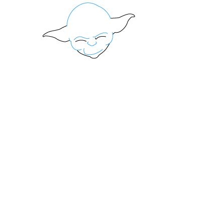 Yoda zeichnen 3