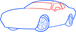 Dodge Challenger zeichnen lernen schritt für schritt tutorial 5