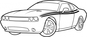 Dodge Challenger zeichnen lernen schritt für schritt tutorial 8