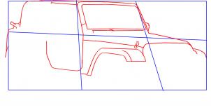 Jeep Wrangler zeichnen lernen schritt für schritt tutorial 2