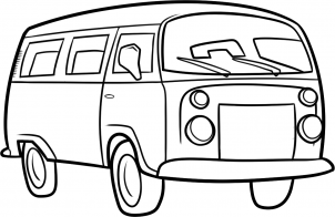 Hippie-van zeichnen lernen schritt für schritt tutorial 9