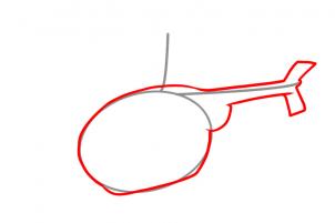 Hubschrauber zeichnen lernen schritt für schritt tutorial 2