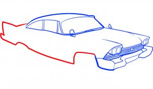 Oldtimer-Automobil zeichnen lernen schritt für schritt tutorial 5