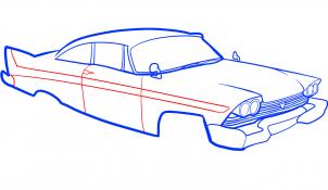 Oldtimer-Automobil zeichnen lernen schritt für schritt tutorial 6