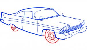 Oldtimer-Automobil zeichnen lernen schritt für schritt tutorial 7