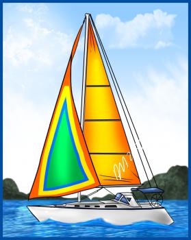 Segelboot zeichnen lernen schritt für schritt tutorial 6