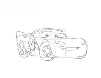 Lightning McQueen zeichnen 19