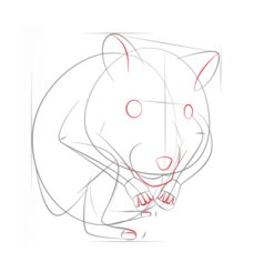 Hamster zeichnen lernen schritt für schritt tutorial 5