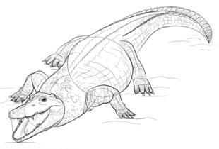 Krokodil zeichnen lernen schritt für schritt tutorial 8