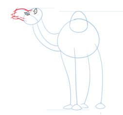 Kamel zeichnen lernen schritt für schritt tutorial 3