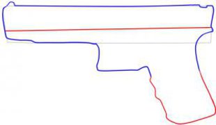 Pistole 3 zeichnen lernen schritt für schritt tutorial 3