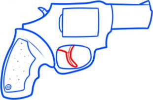 Revolver zeichnen lernen schritt für schritt tutorial 7