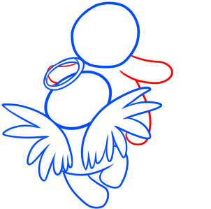 Fliegende Engel zeichnen lernen 5