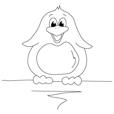 Pinguin 2 zeichnen 13