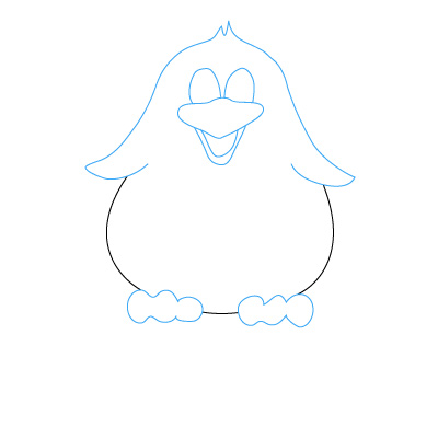 Pinguin 2 zeichnen 7
