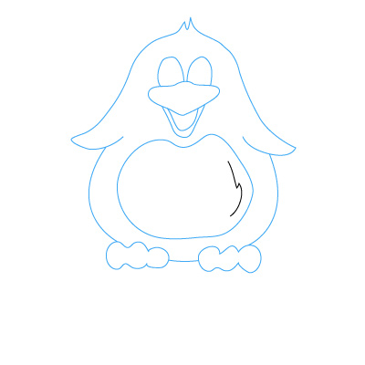 Pinguin 2 zeichnen 9