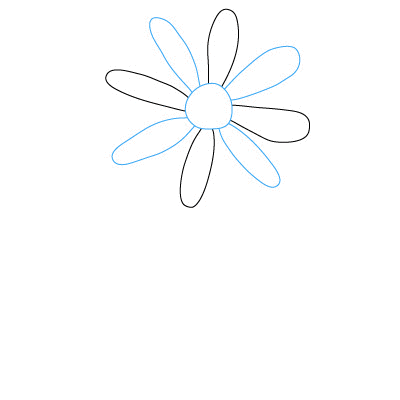 Gänseblümchen zeichnen 3