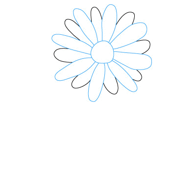 Gänseblümchen zeichnen 4