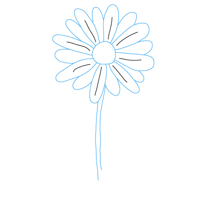 Gänseblümchen zeichnen 7