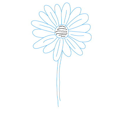 Gänseblümchen zeichnen 8